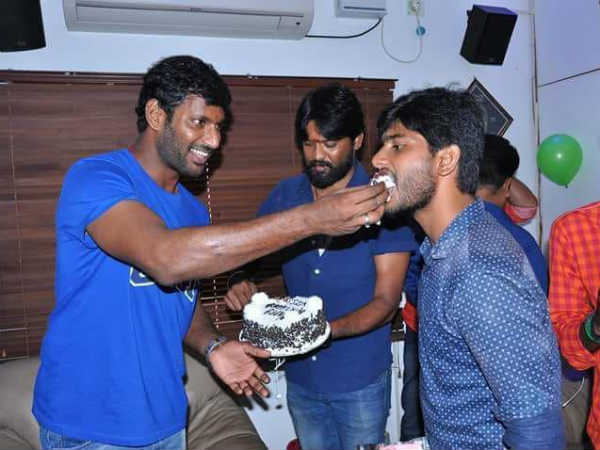 Vishal car driver passed away