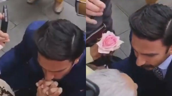 Ranveer Singhs sweet gesture to a wheel chair bound woman Ranveer Singhs sweet gesture to a wheel chair bound woman