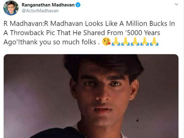 Actor Madhavan’s Old Photo viral on social media