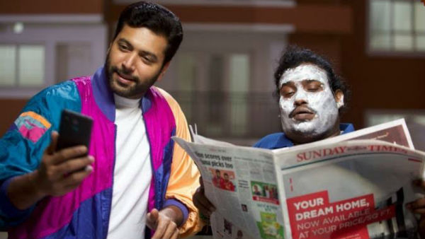  Jayam ravi was waiting for Yogibabu during the comali shooting