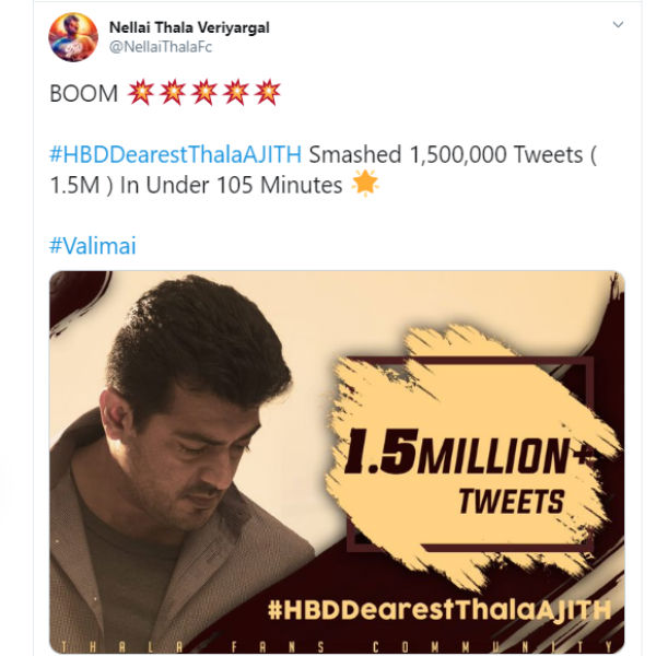 1.5 மில்லியன் ட்வீட்ஸ்