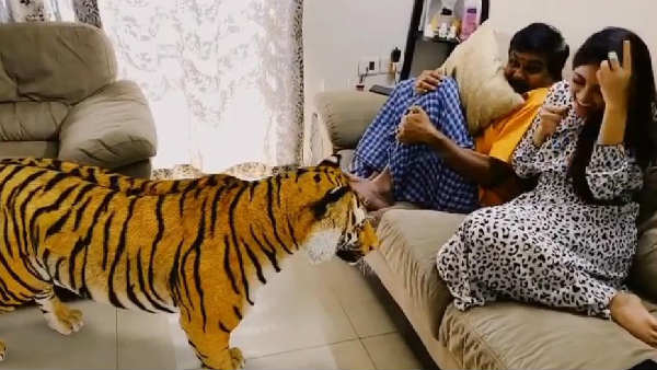  Athulya Ravi has shared a video of Sweet doing it on Insta