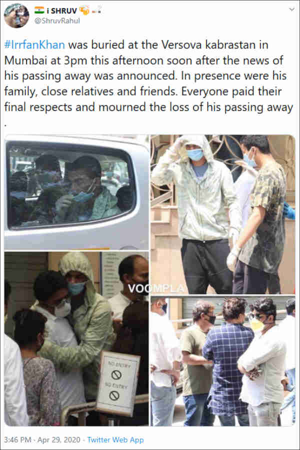 Kapil Sharma and Mika Singh who spotted in Irrfan Khan last rites