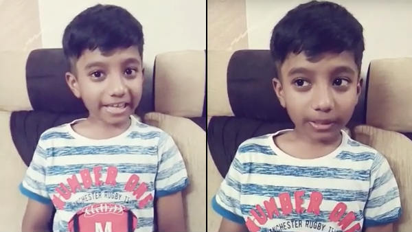 A young boy singing a song about Covid - 19 in Kutty story slang A young boy singing a song about Covid - 19 in Kutty story slang