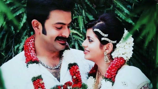  Prithviraj sent his wife a congratulatory message on Twitter for her 9th wedding anniversary