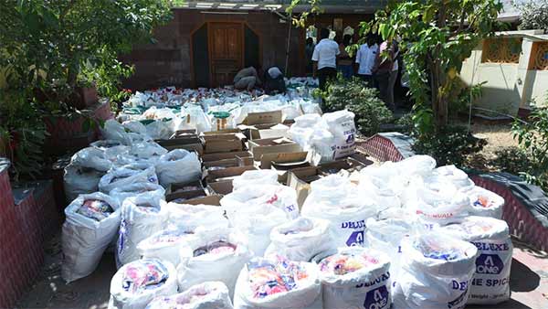 Producer S. Thanigaivel donated 