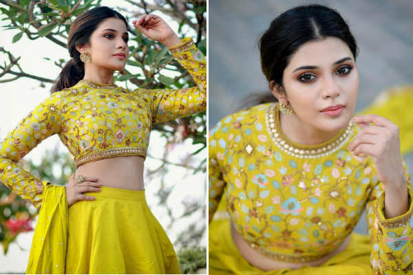 Aathmika yellow dress photoshoot 