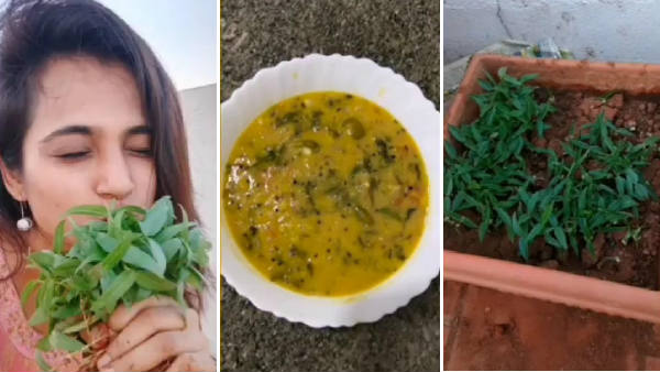 Actress Ramya Pandian has posted a video of cooking on Instagram. Actress Ramya Pandian has posted a video of cooking on Instagram.