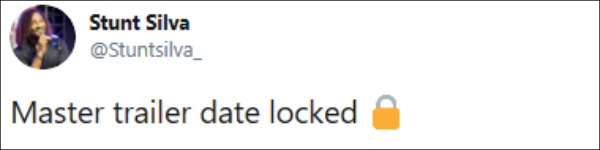 ஸ்டன்ட் சில்வா டிவிட் 