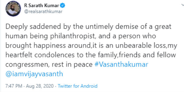 நடிகர் சரத்குமார் 