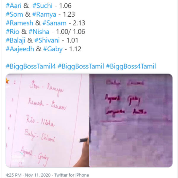 எந்த ஜோடி ஜெயித்தது?