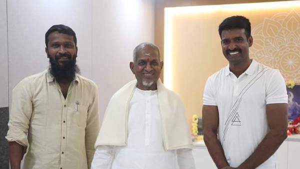 இளையராஜாவிடம் ஆசிர்வாதம்