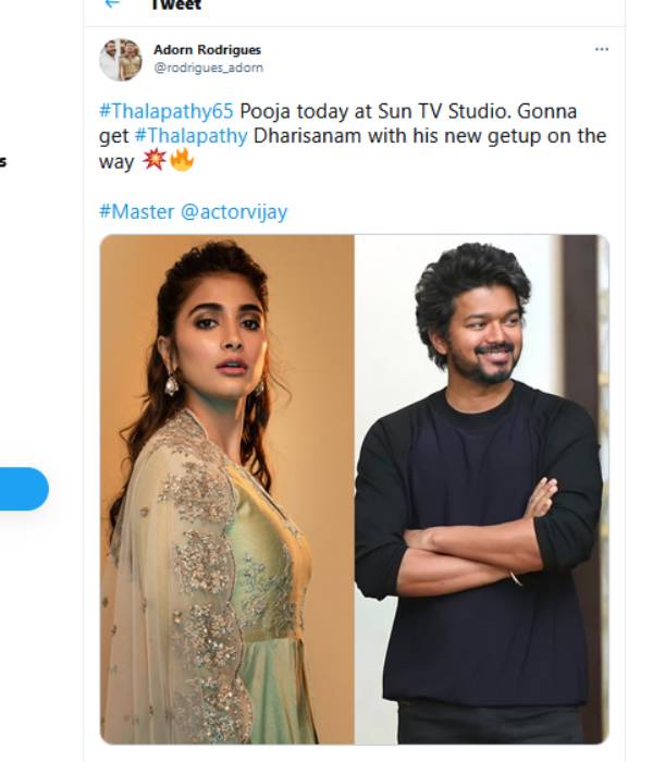 தளபதி 65 பூஜை