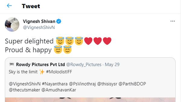 விக்னேஷ் சிவன் பெருமை