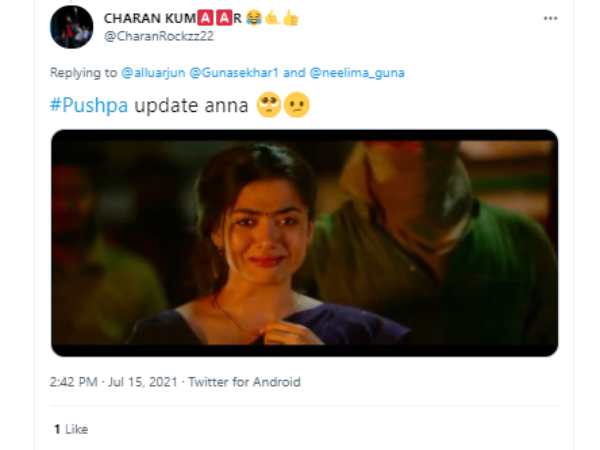 புஷ்பா அப்டேட்