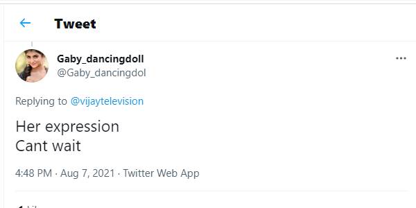 கேபி ரியாக்ஷனுக்கு பாராட்டு