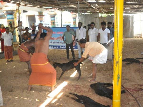 ரஜினி பேனருக்கு ரத்த அபிஷேகம்