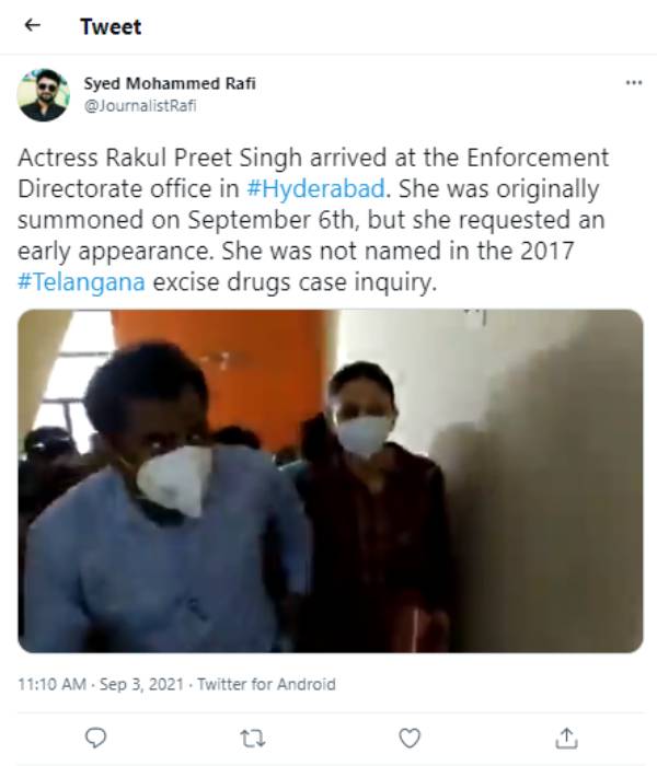 ரகுல் நேரில் ஆஜர்