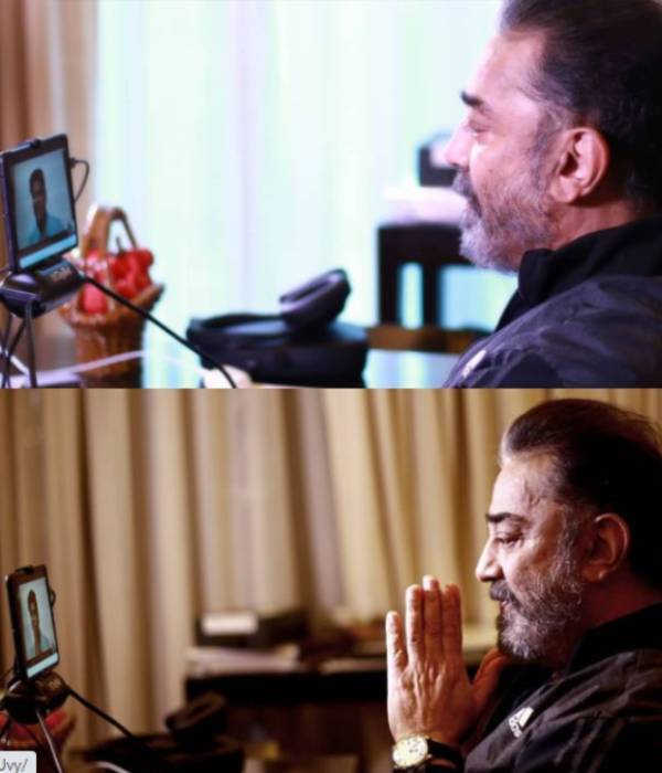 கமல் பேட்டியில் தலையை காட்டியவர்