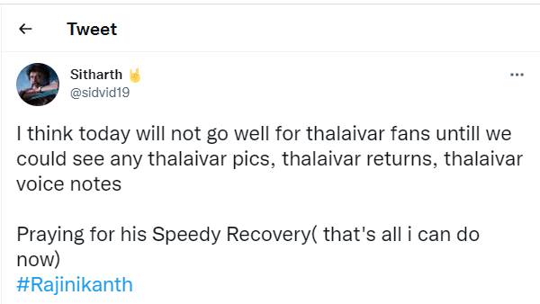 ரசிகர்கள் பிரார்த்தனை