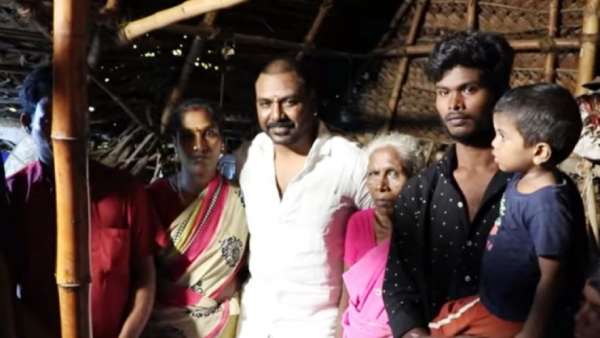 காலில் விழுந்த லாரன்ஸ் 