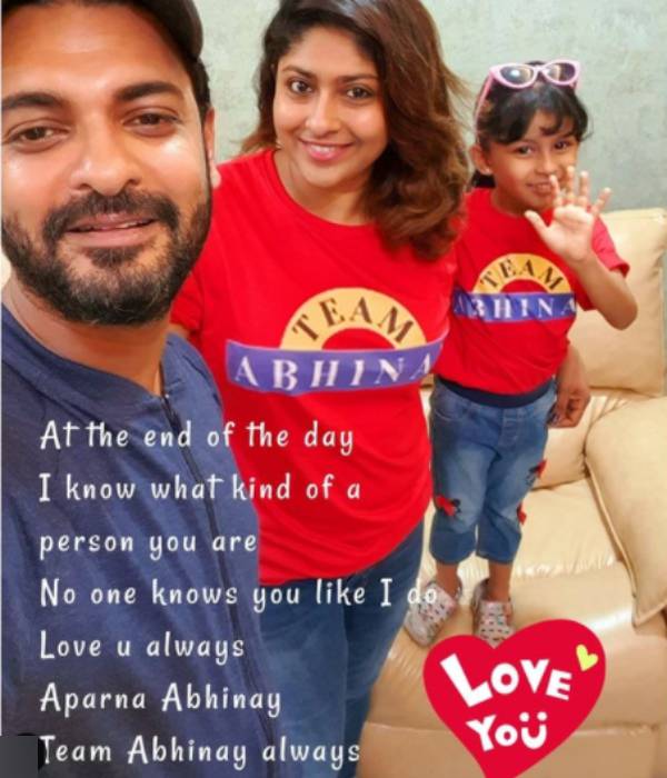 அபினய் மனைவி என்ன சொல்கிறார்