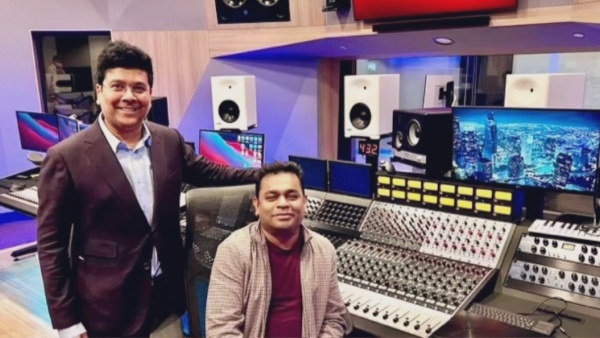 Udhayanidhi stalin met AR Rahman in dubai