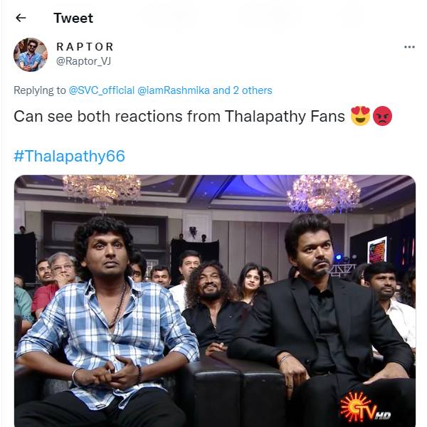 விஜய் ரசிகர்கள் ரியாக்‌ஷன்