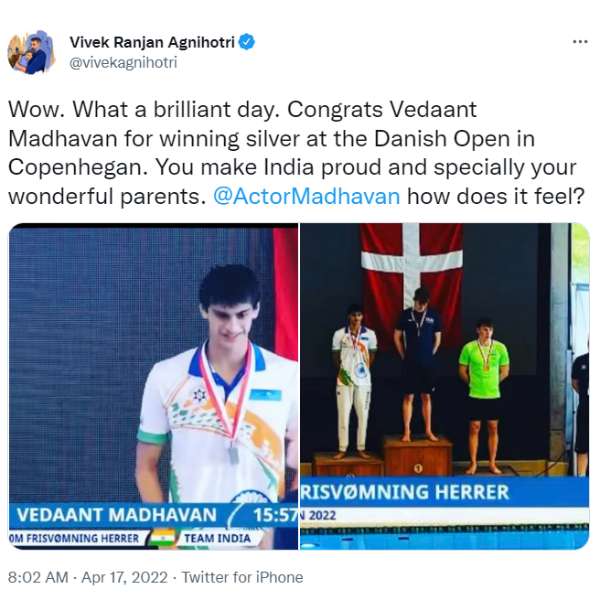 விவேக் அக்னிஹோத்ரி பாராட்டு