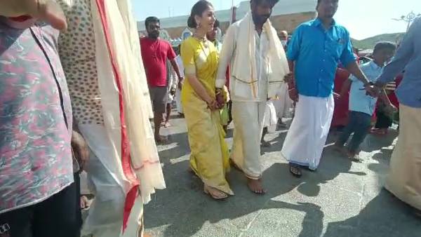 திருப்பதியில் செருப்பு காலுடன்