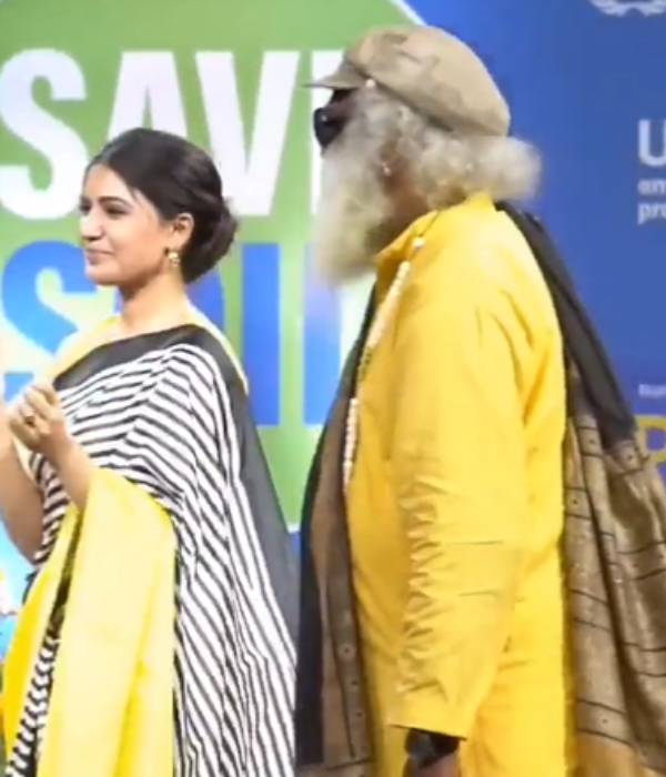 சத்குரு நிகழ்ச்சியில் சமந்தா சத்குரு நிகழ்ச்சியில் சமந்தா