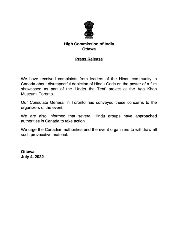 கனடாவில் எதிரொலித்த சர்ச்சை