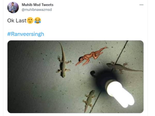 பல்லியாக மாறிய ரன்வீர்