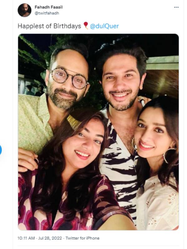 ஃபஹத் வாழ்த்து 