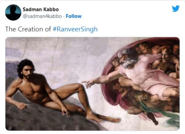 நெட்டிசன்களிடம் சிக்கிய ரன்வீர்!