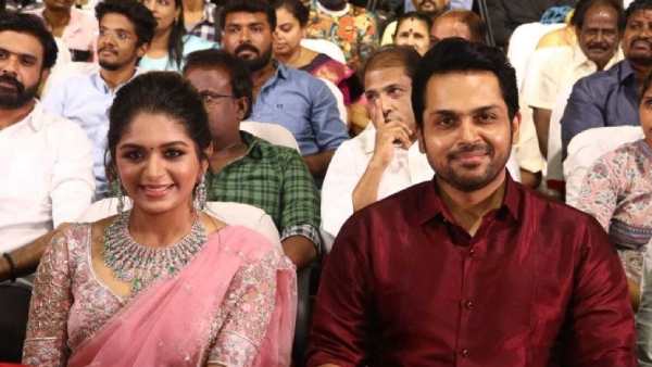 பாவாடை தாவணியில் வந்த அதிதி 