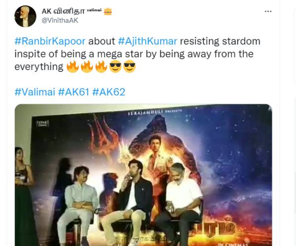 அஜித் ரூட்டு எப்பவுமே தனிதான்