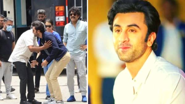 காலில் விழுந்த ரன்பீர் கபூர் காலில் விழுந்த ரன்பீர் கபூர்