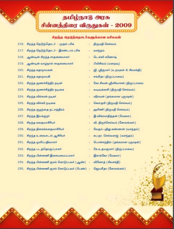 நெடுந்தொடர்களுக்கு விருதுகள்