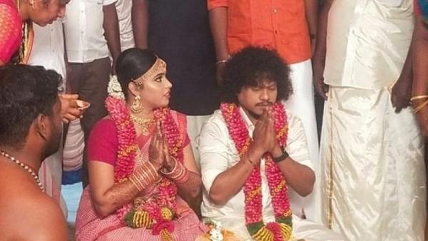 காதலியை கரம்பிடித்த புகழ் 