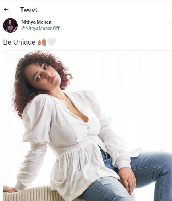 ட்விட்டரில் இணைந்த நித்யா மேனன்
