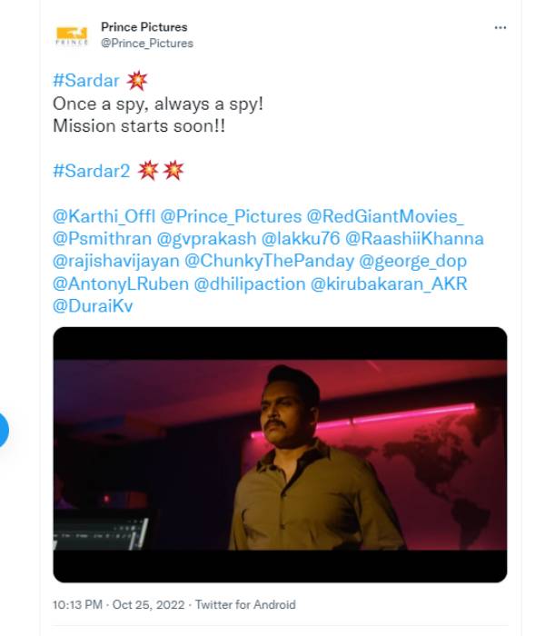 கார்த்தியின் கடுமையான உழைப்பு