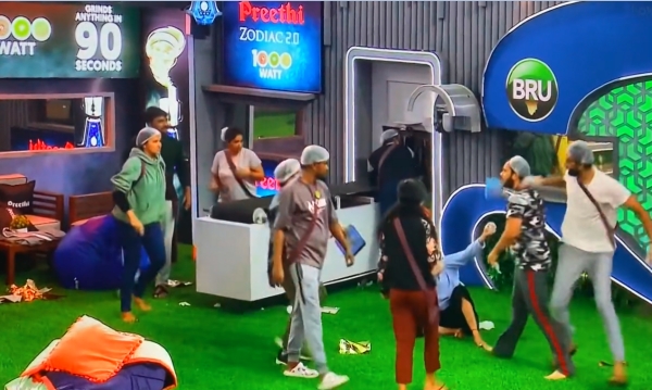  ஆரவாரம் அடிதடியுடன் பிக்பாஸ் 