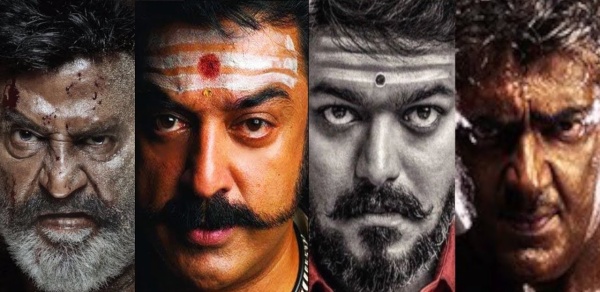 ரஜினிக்கு அருகில் நெருங்கி வரும் விஜய், கமல், அஜித்