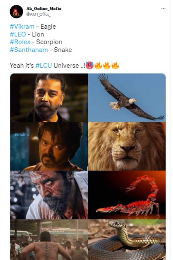 கழுகு, சிங்கம், தேள், பாம்பு