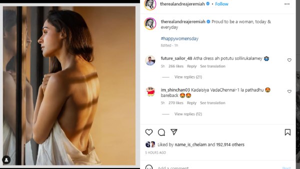 ஆண்ட்ரியா சொன்ன பெண்கள் தின வாழ்த்து 