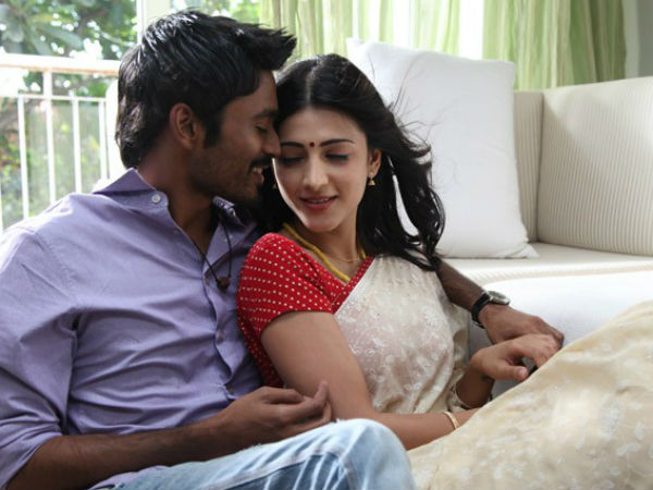 தனுஷுடன் இணைந்து நடித்த ஸ்ருதி ஹாசன் 