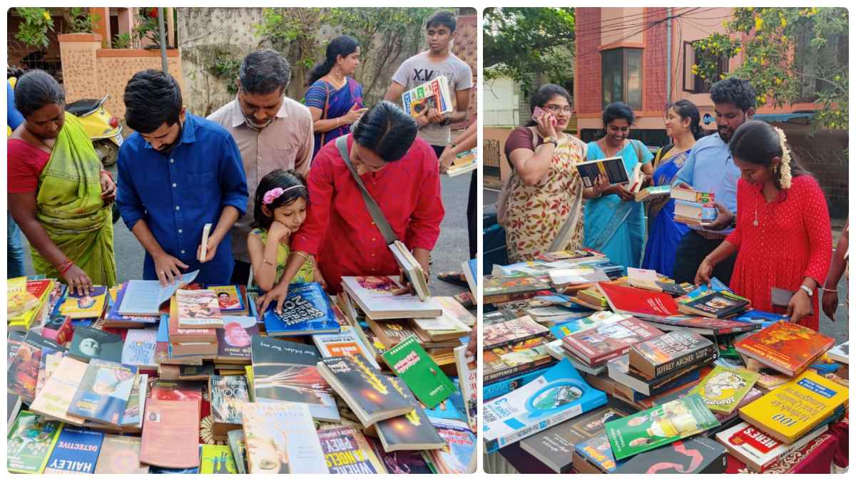 Actor Sarathkumar gives his 6000 books to others free of cost Actor Sarathkumar gives his 6000 books to others free of cost