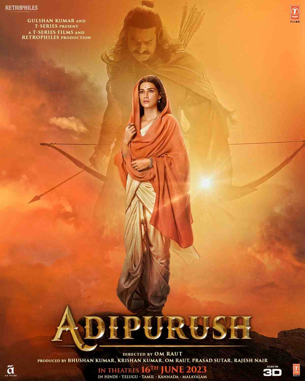 Adipurushs creators unveiled brand-new posters with Kriti Sanon