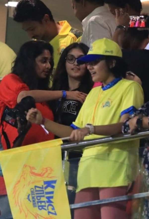 IPL 2023 CSK recent match watched by Dhanush, Priyanka Mohan and Ajith family 